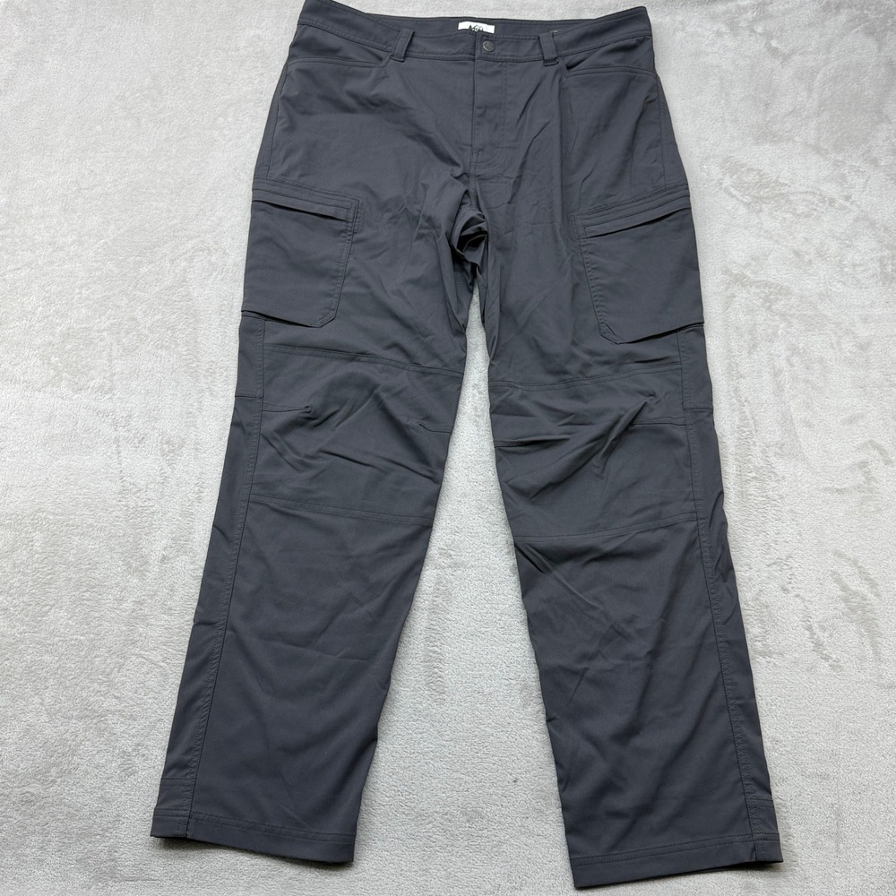 REI Co-op Sahara Convertible Pants Mens 38x32 Grey Cargo Hiking Outdoor Regular